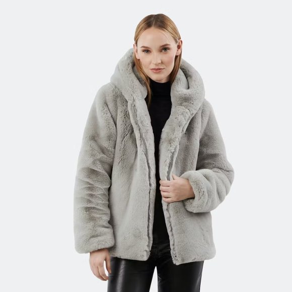 NWT Apparis Chelsea Faux Fur Coat size XS